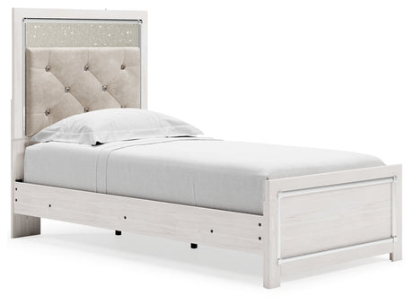 Altyra Twin Panel Bed, Dresser, Mirror and Nightstand