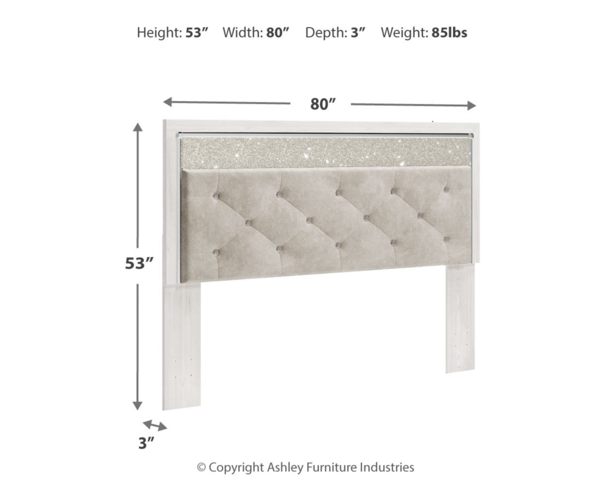 Altyra King/California King Upholstered Panel Headboard