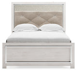 Altyra Full Upholstered Panel Bed, Dresser and Nightstand