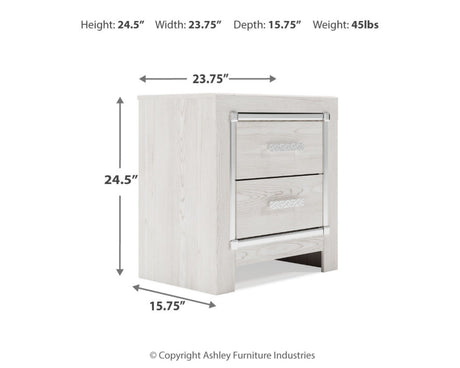 Altyra Full Panel Bed, Dresser, Mirror and Nightstand