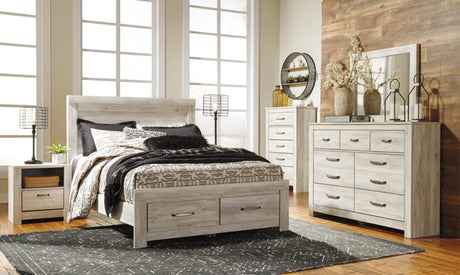 Bellaby Queen Platform Bed with 2 Storage Drawers