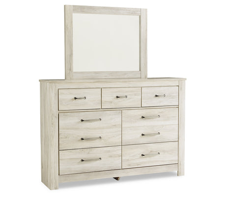 Bellaby Queen Panel Storage Bed, Dresser and Mirror