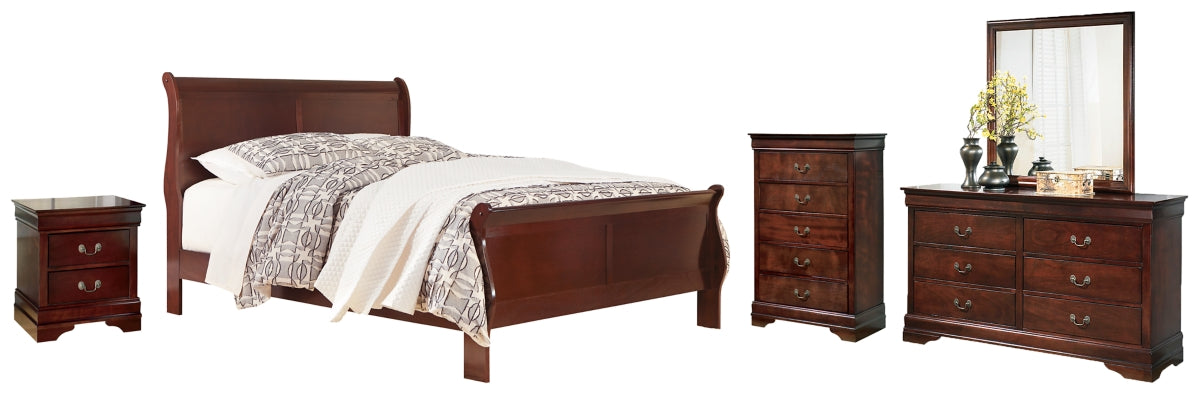 Alisdair Queen Sleigh Bed, Dresser, Mirror, Chest and Nightstand