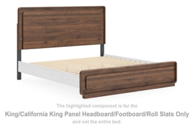 Fortlorn King/California King Panel Headboard/Footboard/Roll Slats
