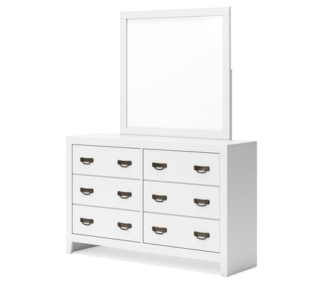 Binterglen Twin Panel Bed, Dresser, Mirror, Chest and 2 Nightstands