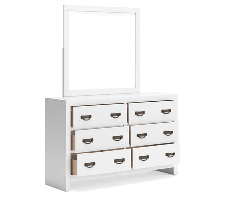 Binterglen Queen Panel Bed, Dresser, Mirror and Nightstand