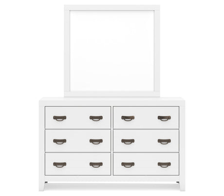 Binterglen California King Panel Bed, Dresser and Mirror