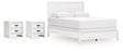 Binterglen Queen Panel Bed and 2 Nightstands