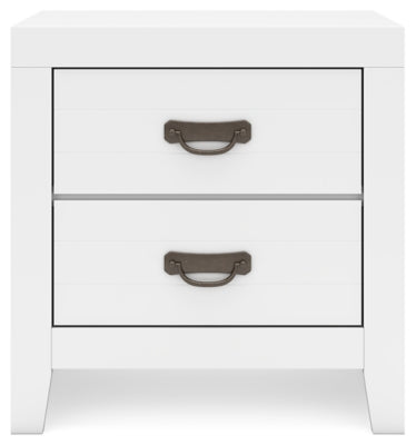 Binterglen Queen Panel Bed and 2 Nightstands