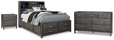 Caitbrook Full Storage Bed, Dresser and Nightstand