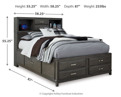 Caitbrook Full Storage Bed, Dresser and Nightstand
