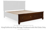 Danabrin King/California King Storage Footboard with Roll Slats