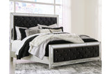 Lindenfield Silver Queen Upholstered Panel Bed