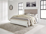Kanwyn King Panel Bed, Dresser, Mirror and 2 Nightstands
