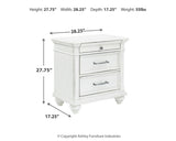 Kanwyn King Panel Bed, Dresser, Mirror and 2 Nightstands
