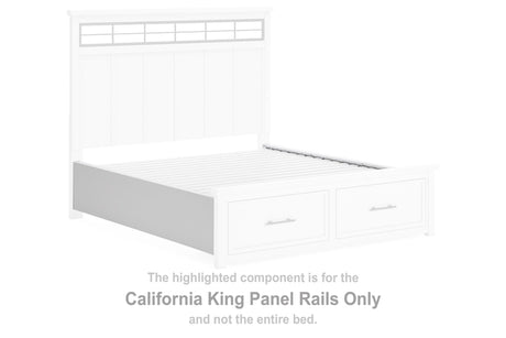 Ashbryn California King Panel Rails