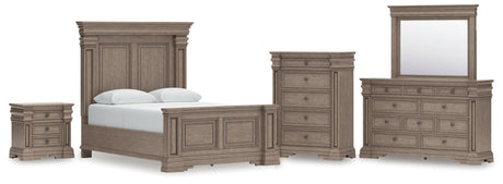 Blairhurst Queen Panel Bed, Dresser, Mirror, Chest and Nightstand