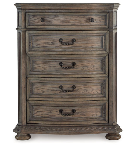 Ardenfield California King Sleigh Bed, Chest and Nightstand