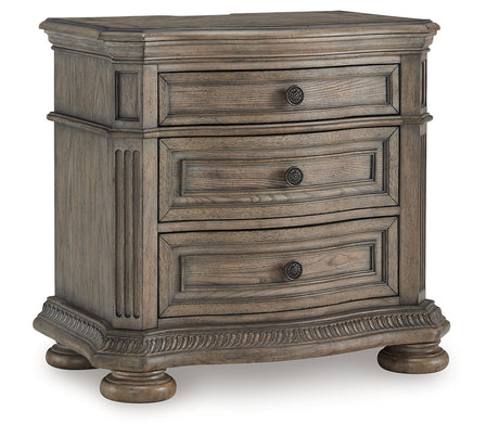 Ardenfield California King Sleigh Bed, Chest and Nightstand