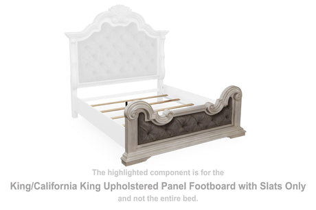 Bruchandi King/California King Upholstered Panel Footboard with Slats
