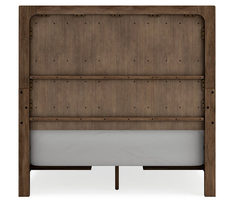 Cabalynn Queen Panel Bed with Storage, Dresser and Mirror