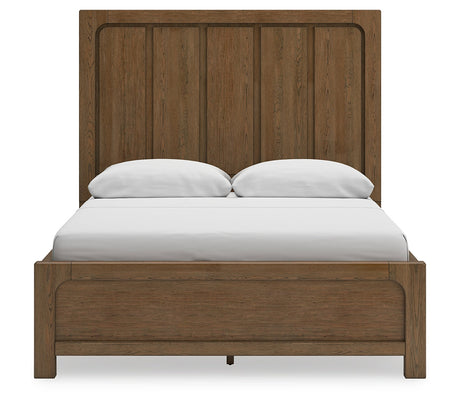 Cabalynn Queen Panel Bed with Storage, Dresser and Mirror