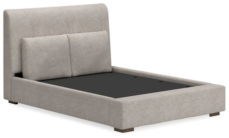 Cabalynn Queen Upholstered Bed, Dresser and Mirror