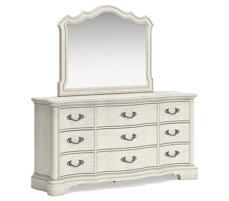 Arlendyne King Panel Bed, Dresser, Mirror, Chest and 2 Nightstands