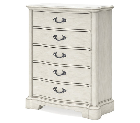 Arlendyne King Panel Bed, Dresser, Mirror, Chest and 2 Nightstands