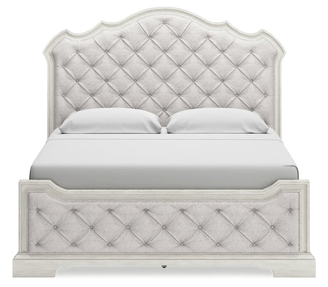 Arlendyne King Upholstered Bed, Dresser and Mirror
