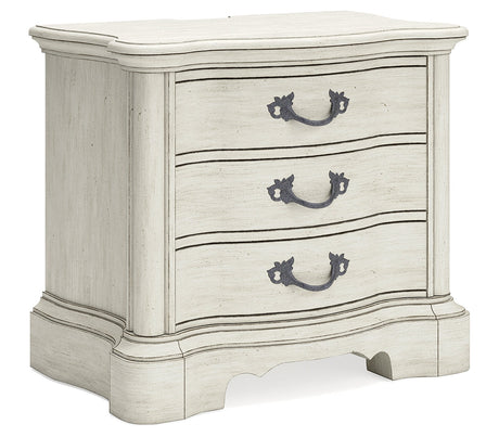 Arlendyne Queen Upholstered Panel Bed and 2 Nightstands