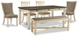 Bolanburg Dining Table, 4 Chairs and Bench