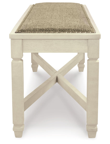 Bolanburg Dining Table, 4 Chairs, Bench, Server and Display Cabinet