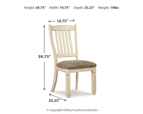 Bolanburg Dining Table with 4 Chairs and Bench