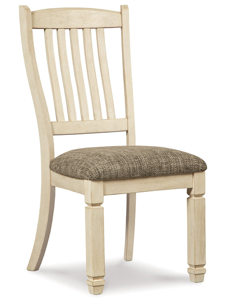 Bolanburg Dining Table, 4 Chairs, Bench, Server and Display Cabinet