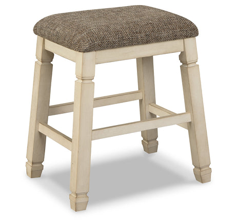 Bolanburg Dining Table with 8 Chairs and Bench with Server and 2 Stools