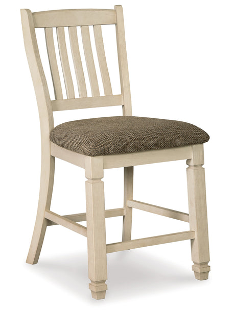 Bolanburg Counter Height Dining Table and 6 Barstools with Server