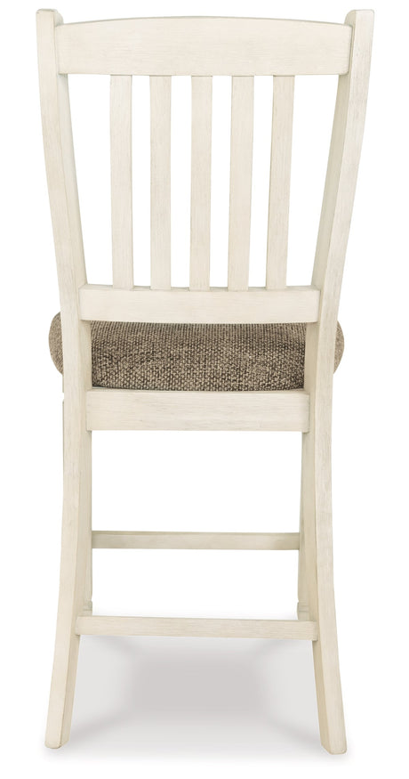 Bolanburg Counter Height Dining Table, 4 Barstools, Bench and Server