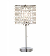 Chandelier Chrome 19" Table Lamp