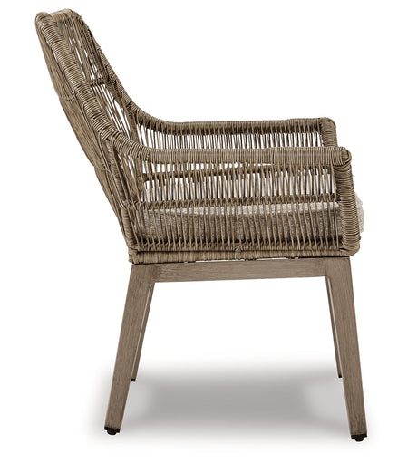 Beach Front Arm Chair with Cushion (Set of 2)