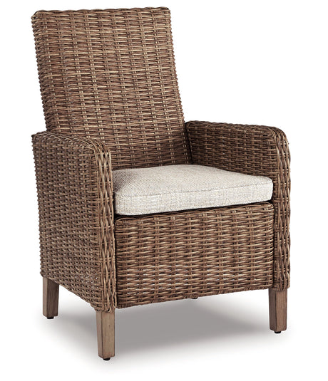 Beachcroft 4-Piece Outdoor Sectional, 2 Arm Chairs, Lounge Chair and Bench