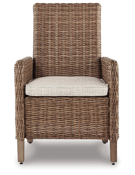 Beachcroft 4-Piece Outdoor Sectional, 2 Arm Chairs, Lounge Chair and Bench