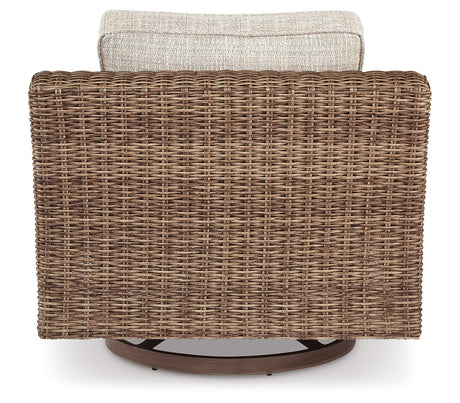 Beachcroft 4-Piece Outdoor Sectional, 2 Arm Chairs, Lounge Chair and Bench