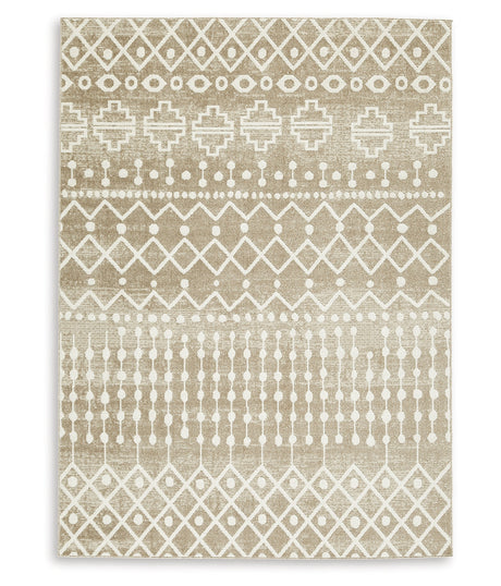 Bunchly 4'11" x 7'2" Washable Rug