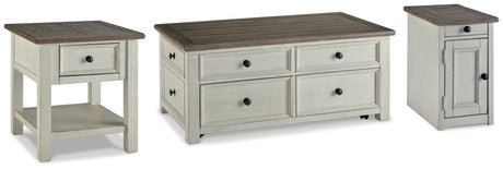 Bolanburg Coffee Table with End Table and Chairside End Table