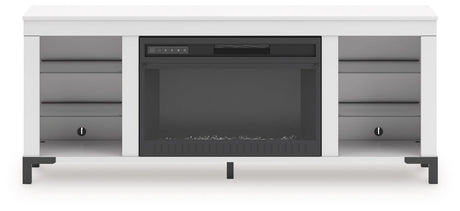 Brollevi 60" TV Stand with Electric Fireplace