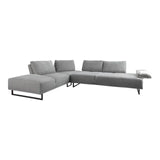 Arden Taupe 2-Piece Adjustable Back Sectional