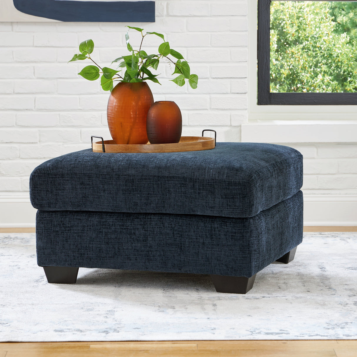 Aviemore Ink Oversized Accent Ottoman