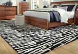 Bramshaw Black/Ivory Extra Large Rug