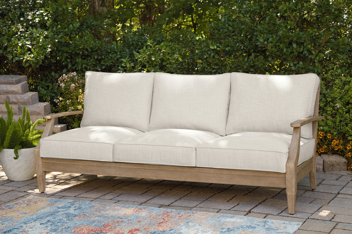 Carter Hall Beige Outdoor Sofa with Cushion